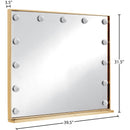 Meridian Hollywood Gold Mirror IMAGE 4