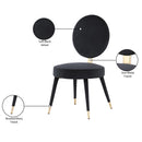 Meridian Brandy Black Velvet Dining Chair IMAGE 7