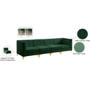 Meridian Alina Green Velvet Modular Sofa IMAGE 18