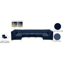 Meridian Alina Navy Velvet Modular Sectional IMAGE 15