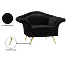 Meridian Lips Black Velvet Chair IMAGE 16