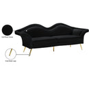 Meridian Lips Black Velvet Sofa IMAGE 16