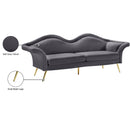 Meridian Lips Grey Velvet Sofa IMAGE 16