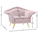 Meridian Lips Pink Velvet Chair IMAGE 15