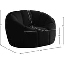 Meridian Elijah Black Velvet Chair IMAGE 10