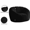 Meridian Elijah Black Velvet Chair IMAGE 11