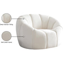Meridian Elijah Cream Velvet Chair IMAGE 11