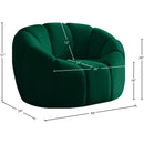 Meridian Elijah Green Velvet Chair IMAGE 10