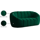 Meridian Elijah Green Velvet Loveseat IMAGE 11