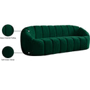 Meridian Elijah Green Velvet Sofa IMAGE 11