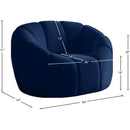 Meridian Elijah Navy Velvet Chair IMAGE 10
