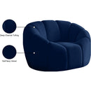 Meridian Elijah Navy Velvet Chair IMAGE 11