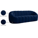 Meridian Elijah Navy Velvet Sofa IMAGE 11