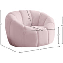 Meridian Elijah Pink Velvet Chair IMAGE 10