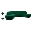 Meridian Rosa Green Velvet 3 pc Sectional (3 Boxes) IMAGE 14
