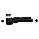 Meridian Vivacious Black Velvet 3 pc Sectional (3 Boxes) IMAGE 20