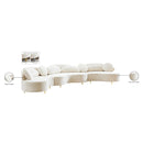 Meridian Vivacious Cream Velvet 3 pc Sectional (3 Boxes) IMAGE 20