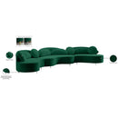 Meridian Vivacious Green Velvet 3 pc Sectional (3 Boxes) IMAGE 20