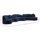 Meridian Vivacious Navy Velvet 3 pc Sectional (3 Boxes) IMAGE 19
