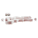 Meridian Vivacious Pink Velvet 3 pc Sectional (3 Boxes) IMAGE 20