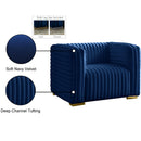 Meridian Ravish Navy Velvet Chair IMAGE 18