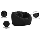 Meridian Elijah Black Boucle Fabric Chair IMAGE 15