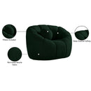 Meridian Elijah Green Boucle Fabric Chair IMAGE 15