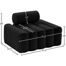 Meridian Melody Black Velvet Chair IMAGE 12