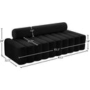 Meridian Melody Black Velvet Sofa IMAGE 12