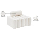 Meridian Melody Cream Velvet Chair IMAGE 13