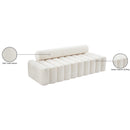 Meridian Melody Cream Velvet Sofa IMAGE 13