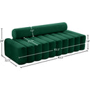 Meridian Melody Green Velvet Sofa IMAGE 12