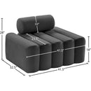 Meridian Melody Grey Velvet Chair IMAGE 12