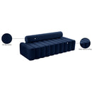 Meridian Melody Navy Velvet Sofa IMAGE 13