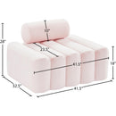 Meridian Melody Pink Velvet Chair IMAGE 12