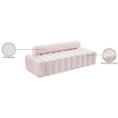 Meridian Melody Pink Velvet Sofa IMAGE 13