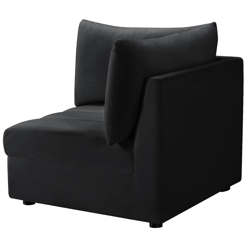 Meridian Jacob Black Velvet Corner IMAGE 8