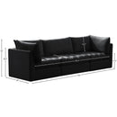 Meridian Jacob Black Velvet Modular Sofa IMAGE 10