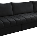 Meridian Jacob Black Velvet Modular Sectional IMAGE 13
