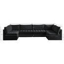 Meridian Jacob Black Velvet Modular Sectional IMAGE 5