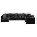 Meridian Jacob Black Velvet Modular Sectional IMAGE 10