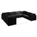 Meridian Jacob Black Velvet Modular Sectional IMAGE 12