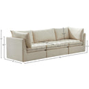Meridian Jacob Cream Velvet Modular Sofa IMAGE 10