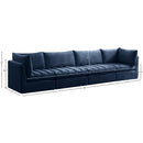 Meridian Jacob Navy Velvet Modular Sofa IMAGE 10