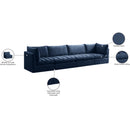 Meridian Jacob Navy Velvet Modular Sofa IMAGE 11