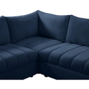 Meridian Jacob Navy Velvet Modular Sectional IMAGE 10