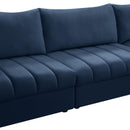 Meridian Jacob Navy Velvet Modular Sectional IMAGE 11