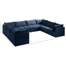 Meridian Jacob Navy Velvet Modular Sectional IMAGE 12