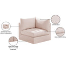 Meridian Jacob Pink Velvet Corner IMAGE 10
