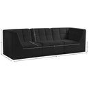 Meridian Relax Black Velvet Modular Sofa IMAGE 10